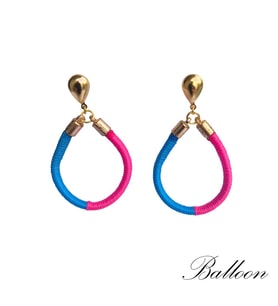 Handcraftedbyoz, Kadın, Etnik, Bohem, El yapımı, Bahar, Ballonn Küpe