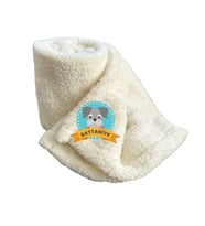 Beylini Kedi Köpek Battaniyesi Premium Peluş Evcil Hayvan Uyku Battaniyesi Yıkanabilir Krem