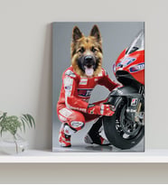 Evcil Dostlara Özel MotoGP Tasarımlı Portre Kanvas Tablo-3