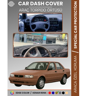 NİSSAN SUNNY (1990-1995) Torpido Örtüsü Ön Panel Koruma Tam Uyum UV Koruma Kaymaz Kolay Montaj