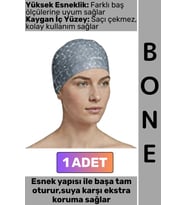 #Bone Konforlu Esnek Yumuşak Havuz Deniz Yüzme Kaygan İç Yüzey Çok Şık Kulağa Su Geçirmez Saç Bonesi