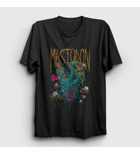 Presmono Unisex Siyah Monster Mastodon T-Shirt 293258tt