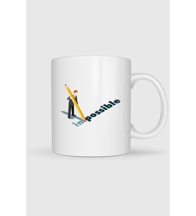 İmpossible - İmkansız Tasarımlı Kupa Bardak