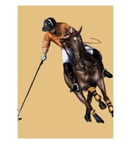 Polo Tablo Ahşap Poster Dekoratif