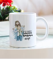 Kişiye Özel Baskılı & İyi ki Varsın Canım Babam Tasarımlı Kupa Bardak