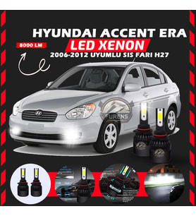Hyundai Accent Era 2006-2012 Sis Farı Uyumlu Şimşek Etkili Led Xenon Light Series H27