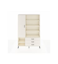 Arges Gardrop 9 Raflı 3 Çekmeceli Tek Kapaklı  132x30x195 Aytaşı-Aytaşı