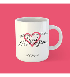 Seni Seveceğim Beyaz Bardak Kupa