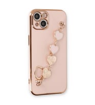 Apple iPhone 14 Plus Kılıf Esila Silikon - Pudra