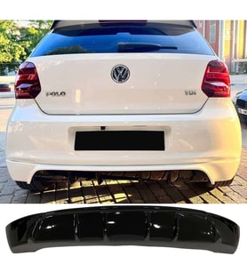 Vw Polo Mk5 Rieger Arka Ek Difüzör Siyah Plastik 2009-2013 Arka-difizör-bodykit-ek-karlık