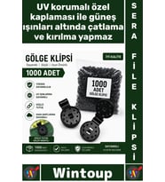 #Klips Güçlendirilmiş Kilit Güneşlik Gölge Örtüsü UV Korumalı Sera Filesi Sabitleme Klipsi 1000 Adet