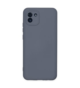 Samsung Galaxy A03 Kılıf Nano içi Kadife Silikon - Gri