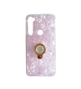 Redmi Note 8 ile Uyumlu Standlı İnci Silikon Kılıf Pembe