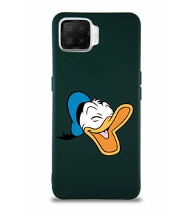 Oppo A73 Soft Premier Kapak Donald Duck-E Tasarımlı Silikon Kılıf - Yeşil (Şeffaf)