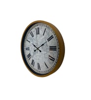 Kahverengi 36 Cm Atlas Tasarım Duvar Saati (Standart)