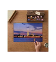 Peter ve Paul Katedrali Günbatımı Manzarası Tasarımı 240 parça Ahşap Puzzle Ahşap Kutuda MP01280