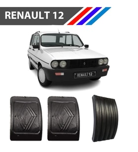 OTOZET Renault 12 Toros Gaz-Fren-Debriyaj Pedal Lastiği Üçlü Takım