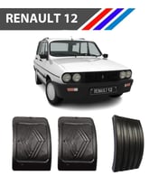 OTOZET Renault 12 Toros Gaz-Fren-Debriyaj Pedal Lastiği Üçlü Takım