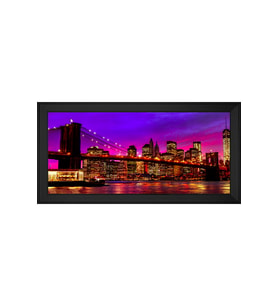 Manzara Temalı Kanvas Tablo 50 x 70 cm Siyah Çerçeve