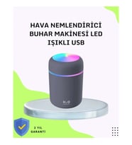Mey İthalat® Taşınabilir Hava Nemlendirici – Renkli Işık ve USB Bağlantı