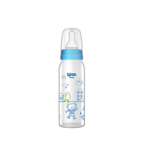 Wee Baby 876 Cam Biberon 250 ml - Mavi (Karışık)