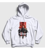 Presmono Unisex Beyaz Poster Inglourious Basterds Kapüşonlu Sweatshirt 461050tt