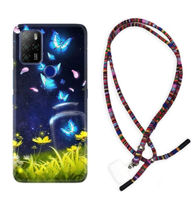 Omix X300 X500 X400 X600 X700 Kılıf Boyun Asklı Rasta Silikon Neon Butterflys 1309