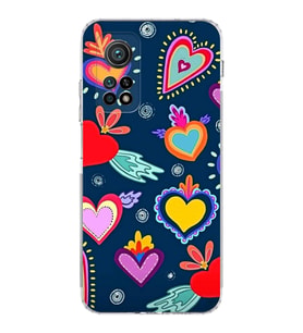 PrintiFy Xiaomi Mi 10 T ile Uyumlu Retro Color 3  Kamera Korumalı Şeffaf  Kılıf