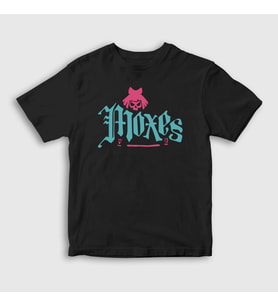 Presmono Unisex Çocuk Beyaz Logo Moxes Oyun 2077 Cyberpunk T-Shirt 528101tt (Siyah)