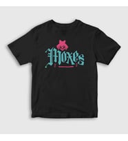 Presmono Unisex Çocuk Beyaz Logo Moxes Oyun 2077 Cyberpunk T-Shirt 528101tt (Siyah)