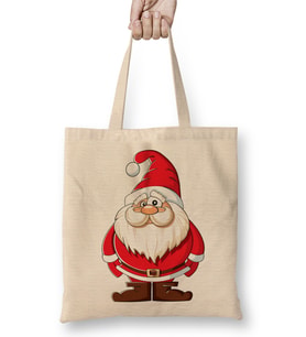 Yılbaşı Yeni Yıl Konseptli Noel Ayıcıklar 02 Bez Çanta Uzun Saplı