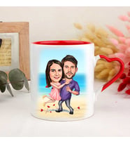 Kişiye Özel Aşıklar Karikatürlü Kupa Bardak