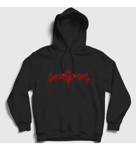 Presmono Unisex Siyah Logo Gates Of Ishtar Kapüşonlu Sweatshirt 554532tt