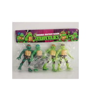 Ninja Kaplumbağalar Işıklı Figür 4'lü Set Ninja Turtles