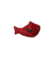 Peluş Balık Figürlü Kedi Oyuncağı Kırmızı
