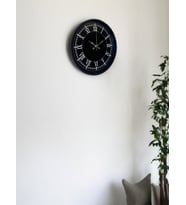 36 Cm Modern Siyah Duvar Saati (Standart)