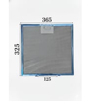 Kumtel İle Uyumlu Davlumbaz 36,5X32,5 CM Arka Ara 12,5 CM Aspiratör Filtresi