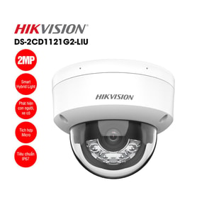 Hikvision DS-2CD1121G2-LIUF 2 MP Smart Hybrid Light IR Dome IP Kamera (Beyaz)