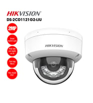 Hikvision DS-2CD1121G2-LIUF 2 MP Smart Hybrid Light IR Dome IP Kamera (Beyaz)