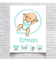Yengeç Burcu ve Bebek Temalı Yaş Panosu