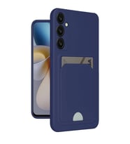 Samsung Galaxy A55 5g Kılıf Kelvin Kartvizitli Silikon - Lacivert