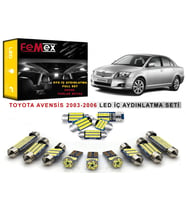 Toyota Avensis 2003-2006 LED İç Aydınlatma Ampul Seti FEMEX Parlak Beyaz