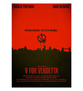 V For Vendetta Tablo Ahşap Poster Dekoratif
