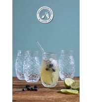 Selen Concept Ananas Model El Yapımı Cam Kokteyl Bardak 4'lü Set