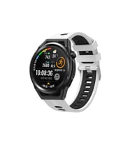 Samsung Galaxy Watch Active 2 40mm Uyumlu Kordon Silikon Çift Renkli Sportif KRD-55 Kayış
