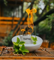 Kafna Feris Masaüstü Beton Şömine +1lt. Bioethanol Şömine Yakıtı