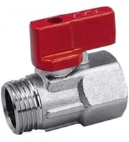 Mini Küresel Vana Erkek Dişi Kırmızı 3/8