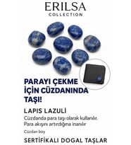 Sertifikalı Cüzdan Boy Lapis Lazuli Taşı Kütle - Bilgelik ve Zihinsel Açıklık Kazandırır (Çok Renkli)