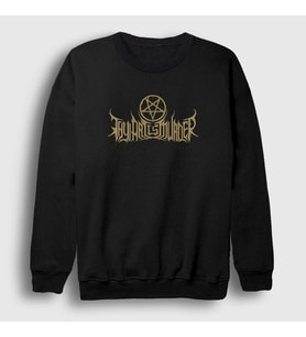 Presmono Unisex Siyah Logo Thy Art Is Murder Sweatshirt 383573tt