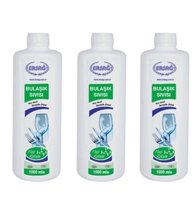 Ersağ Hoş Kokulu Bulaşık Sıvısı 1000 Ml. X 3 Adet (Renksiz)